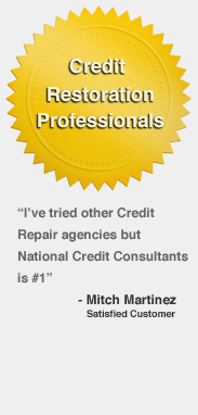 Credit repair service.  Fix your bad credit report.  Nationwide credit restoration services.